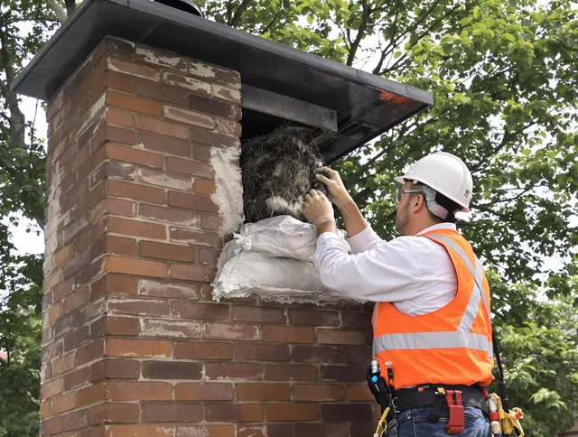 Humane removal of debris and animals by Yucaipa Chimney Sweep in Yucaipa, CA