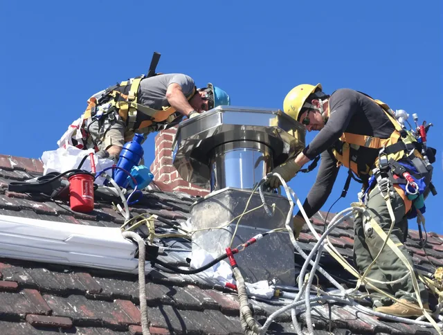 Protective chimney cap installed by Yucaipa Chimney Sweep in Yucaipa, CA