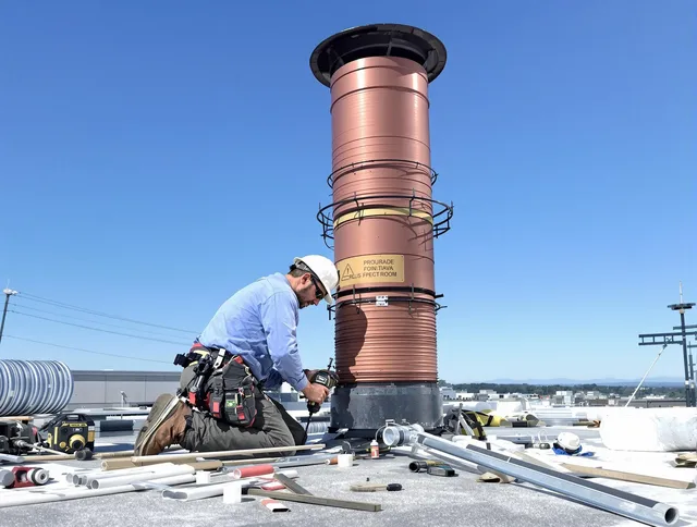 Installed chimney liner by Yucaipa Chimney Sweep in Yucaipa, CA