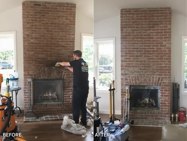 Finished chimney sweeping service by Yucaipa Chimney Sweep in Yucaipa, CA