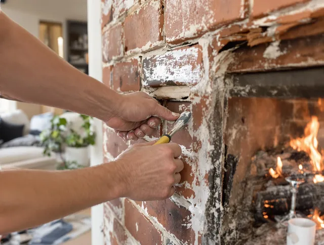Routine fireplace repair by Yucaipa Chimney Sweep in Yucaipa, CA