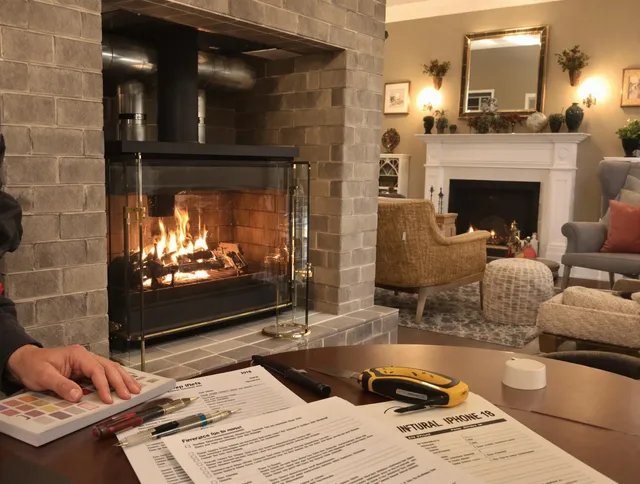 Yucaipa Chimney Sweep verifying fireplace safety measures in Yucaipa, CA