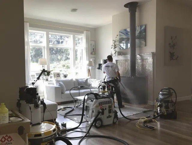 Soot removal service by Yucaipa Chimney Sweep for a fireplace in Yucaipa, CA